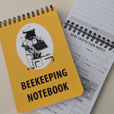 Beekeeper notebook for recording details of beehive inspections