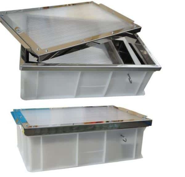 Solar wax melter, plastic