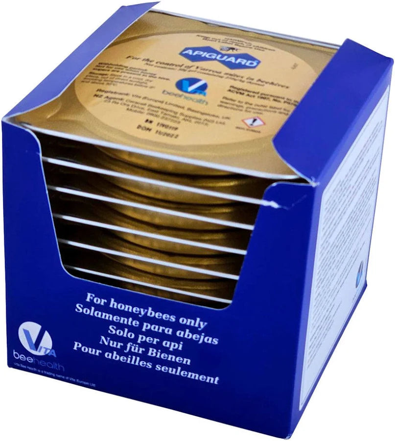 Organic - Apiguard Gel tray - 10 pack - Batch No: GTI: 05060212302168 . DOM 10/2025 (3 year shelf life)