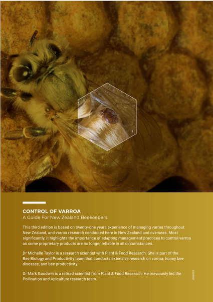 BOOK - Control of Varroa 3rd edition – by Michelle Taylor and Mark Goodwin