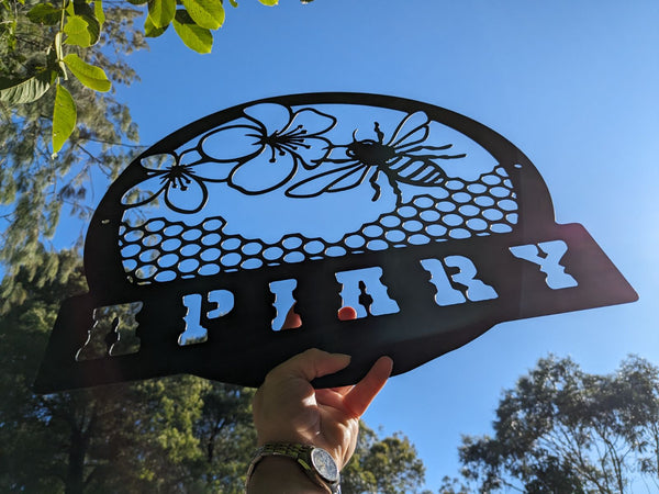 RUSTIC APIARY SIGN