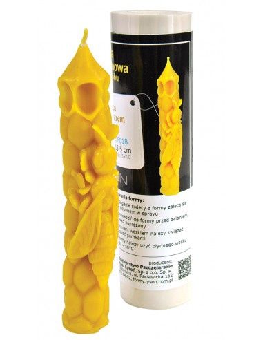 Silicon candle mould - Bee Taper Large candle F018