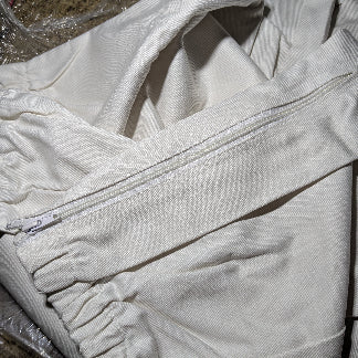 trousers designed to reduce the risk of bee stings. flexible waist band and zips at the ankles to make it easier to wear with boots