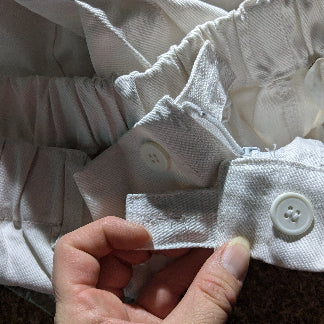 trousers designed for beekeeping. button and zip with flexible waist line