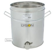 Lyson -Stainless Settler 50L with HANDLES & SIEVE  7034NU_S