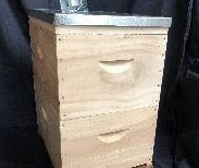 picture of a beehive langstroth assembled complete with beeswax frames for australian beekeeping supplies for sale